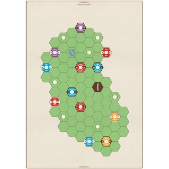 Age of Steam Deluxe: Hungary en Finland Map