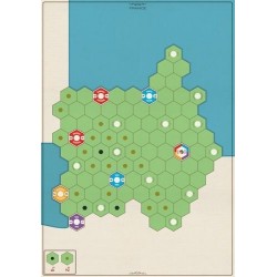 Age of Steam Deluxe: France en Poland Map