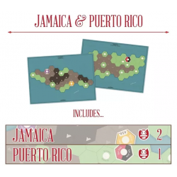 Age of Steam Deluxe: Puerto Rico & Jamaica Map