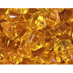 Crystals (40 pieces, dark yellow/orange)