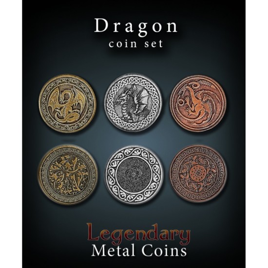 Metalen Munten Set - Dragon
