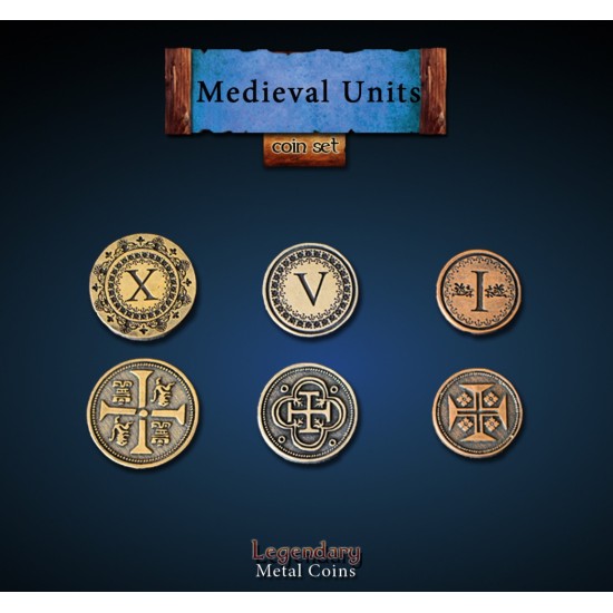 Metalen Munten Set - Medieval Units