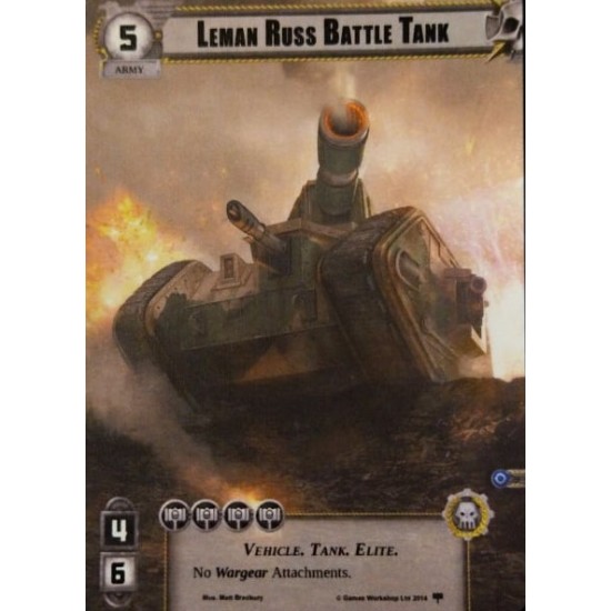 Warhammer 40K - Conquest - Leman Russ Battle Tank (Alternative Art) Warhammer 40K - Conquest - Leman Russ Battle Tank (Alternative Art)