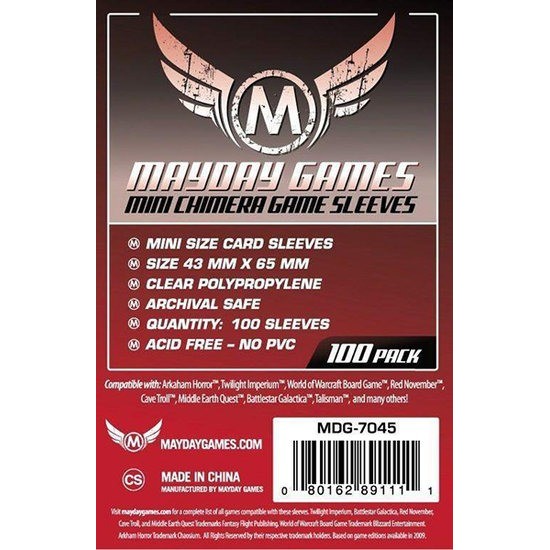 Glossy Mini Chimera USA Premium Sleeves (7079) Glossy Mini Chimera USA Premium Sleeves (7079)