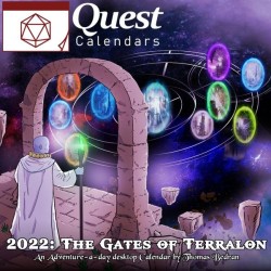 2022 Quest Calendar - The Gates of Terralon - An Adventure-a-Day RPG + Hero Book Companion