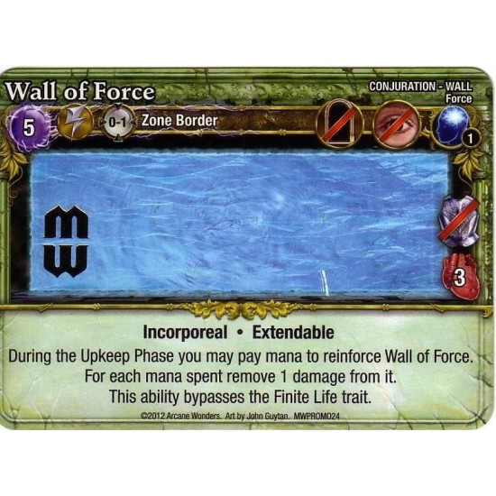 Mage Wars - Wall of Force (met foil stempel)