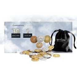 The Witcher Old World: Metal Coins & Dice Bag