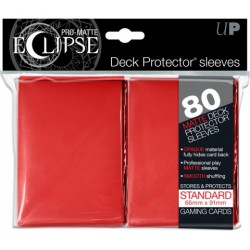Sleeves -  CCG Eclipse Matte Red (100 stuks - Ultrapro)