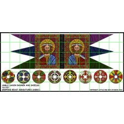 Anglo Saxon Banner and Shields Transfers