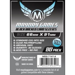 Sleeves - CCG Black Premium (80 pcs - Mayday)