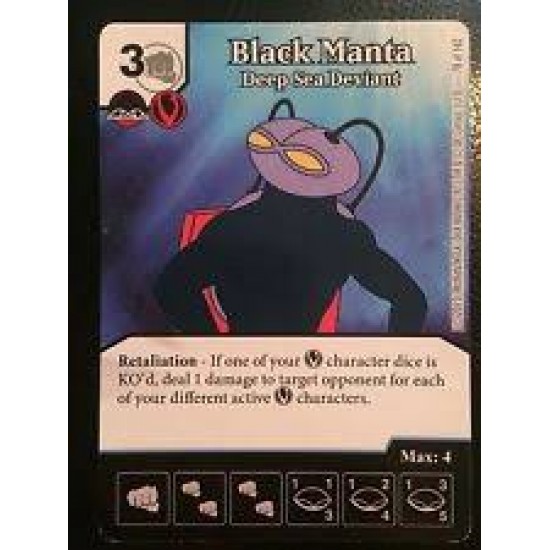 Dice Masters - Alternative Art - Black Manta