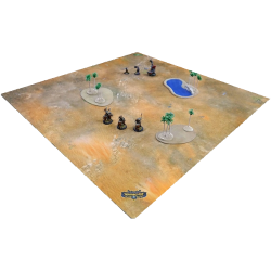 F.A.T. Playmat - Bloodstone Desert (4 x 4 ft) + Draagzak