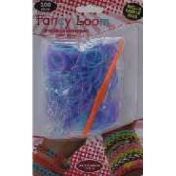 Fancy Loom Blister - Blauw/Paars Bandjes (Glitter)