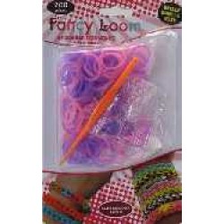 Fancy Loom Blister - Roze/Paars Bandjes (Glow in the Dark)