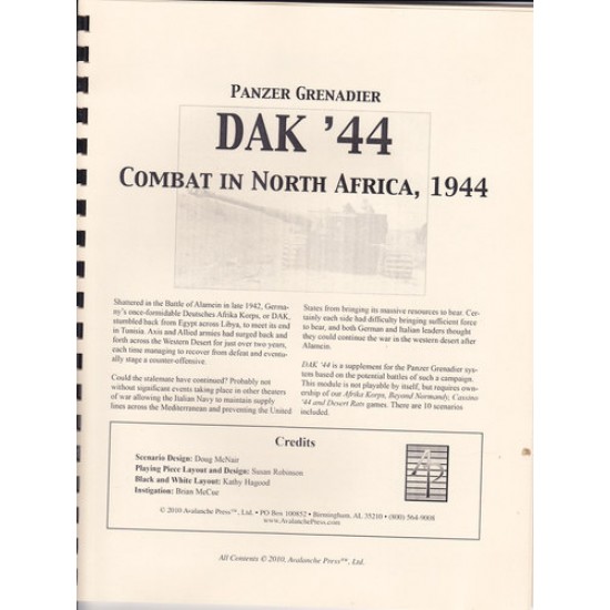 Panzer Grenadier: Dak '44