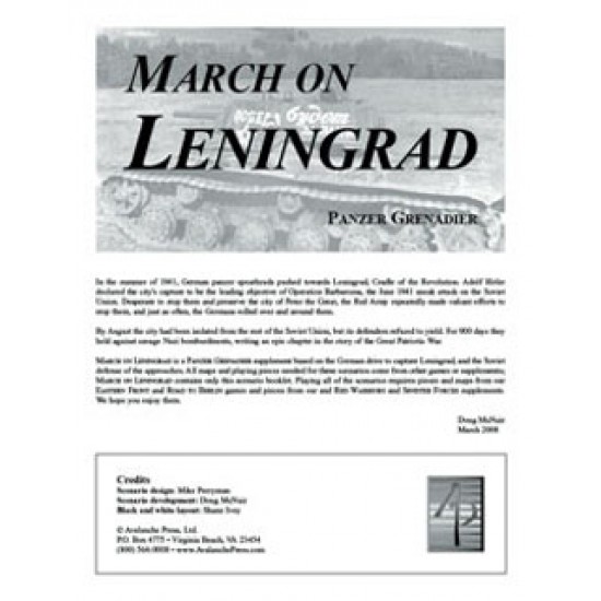 Panzer Grenadier: March on Leningrad