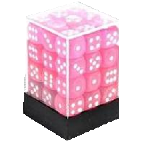 D6 (36 pcs - 12 mm) - Frosted Pink D6 (36 pcs - 12 mm) - Frosted Pink