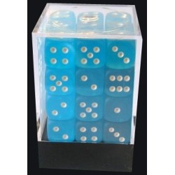 D6 (36 pcs - 12 mm) - Frosted Carribbean Blue