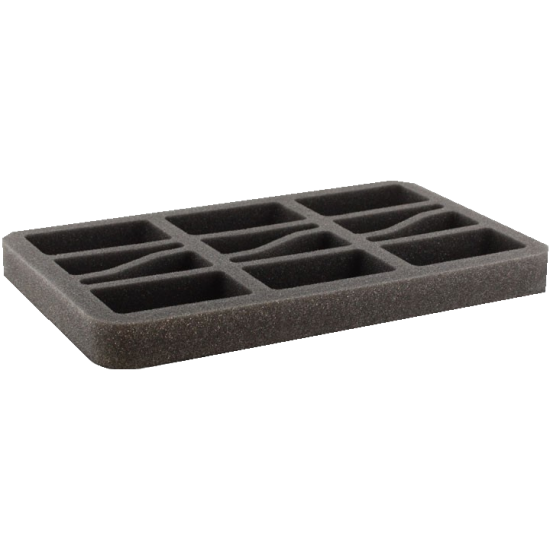 Foam Tray - 12 cuts - 25 mm tickness Foam Tray - 12 cuts - 25 mm tickness