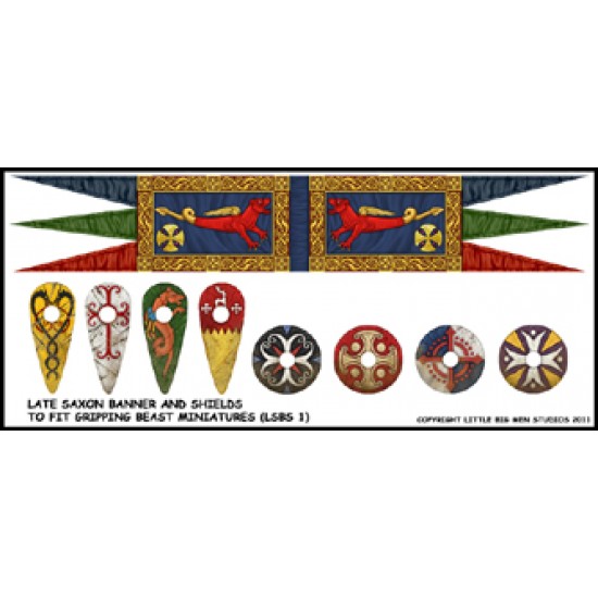 Late Saxon Banner and Shields Transfers