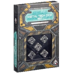 Metal Tech Dice - 5x D6