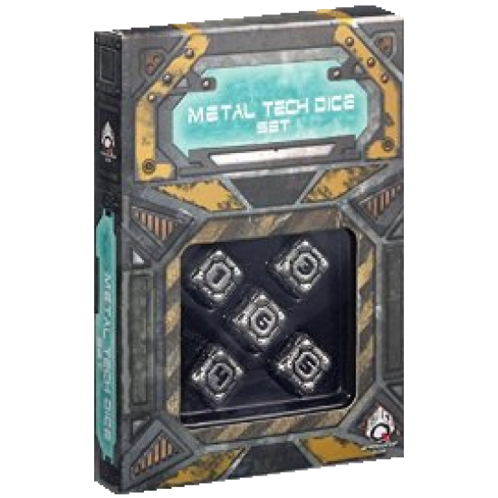Metal Tech Dice - 5x D6