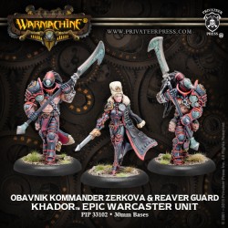 Khador - Obavnik Kommander Zerkova & Reaver Guard