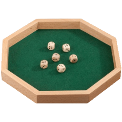 Dice Tray with Dice