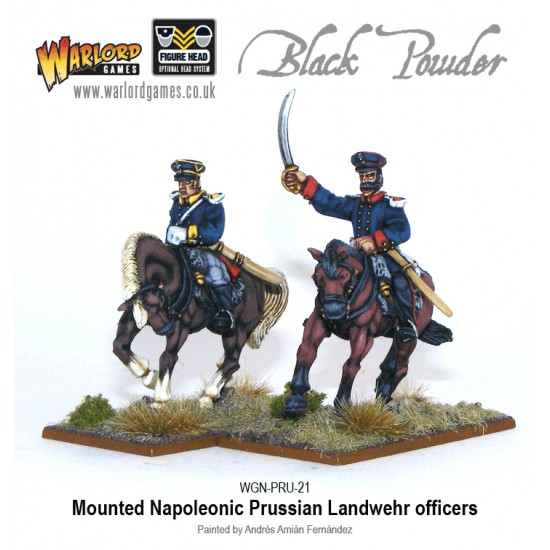 Black Powder Napoleonic - Prussian Landwehr Mounted Officers