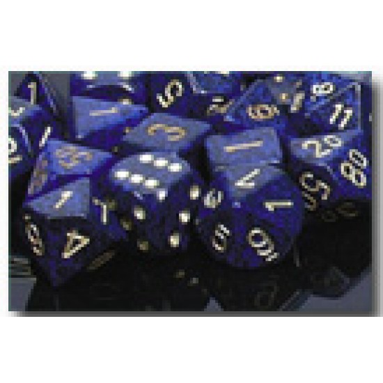 D10 - Speckled - Golden Cobalt D10 - Speckled - Golden Cobalt