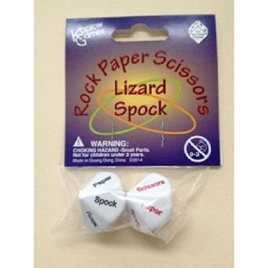 2x D12 Rock - Paper - Scissors - Lizard - Spock